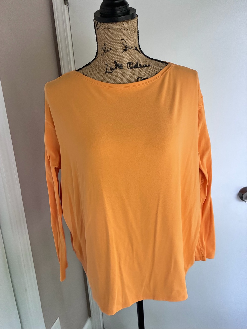 lululemon athletica Lightweight Scoop Neck Long Sleeve Top - Orange